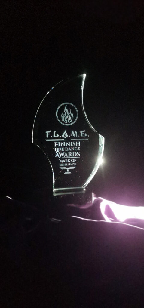 F.L.A.M.E. -trophy.