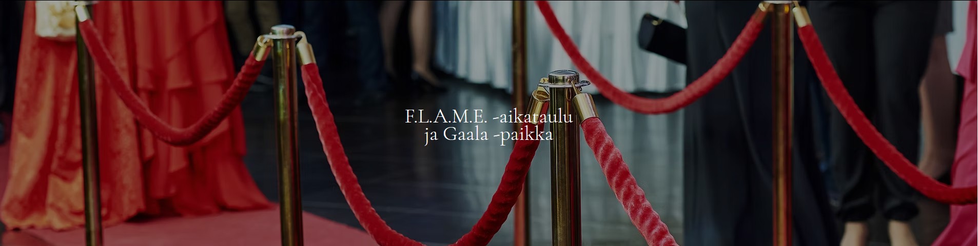 Picture of red velvet rope.